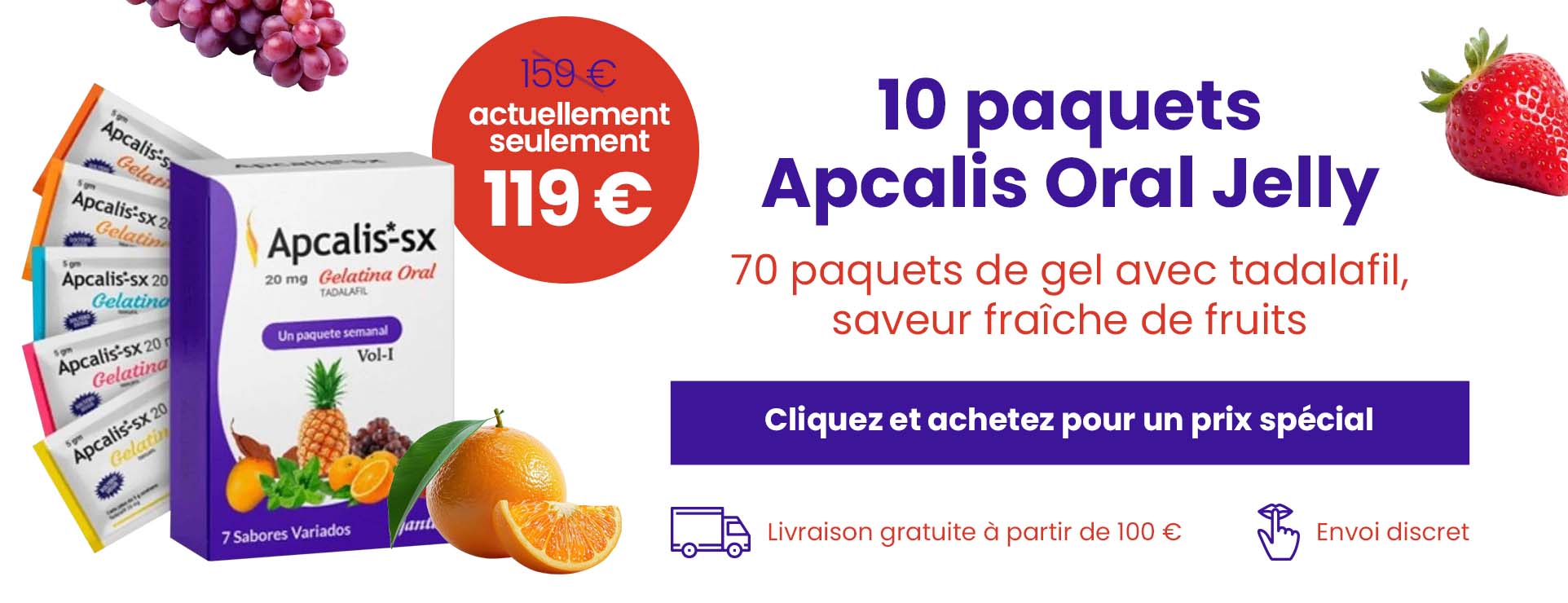 Apcalis oral jelly – tadalafil 20 mg