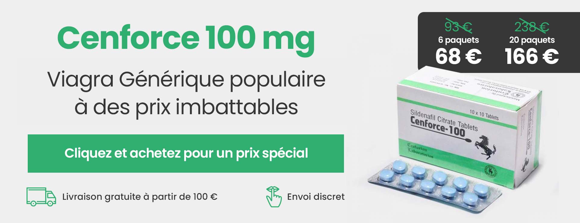 Cenforce 100 mg avec sildénafil – offre spéciale