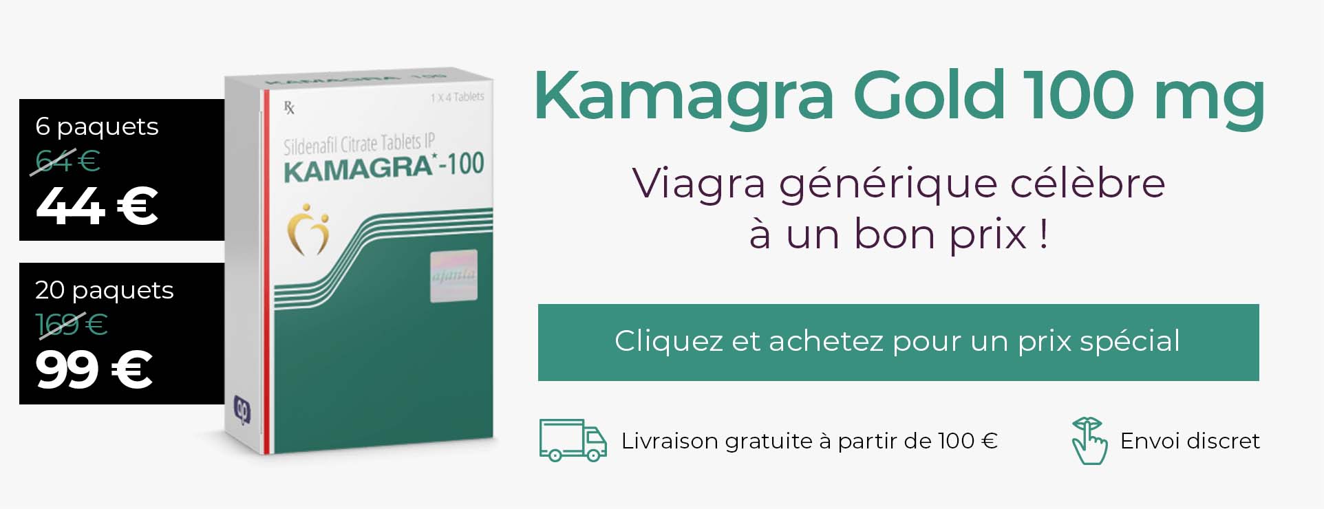 Kamagra Gold 100 mg – sildénafil 100 mg