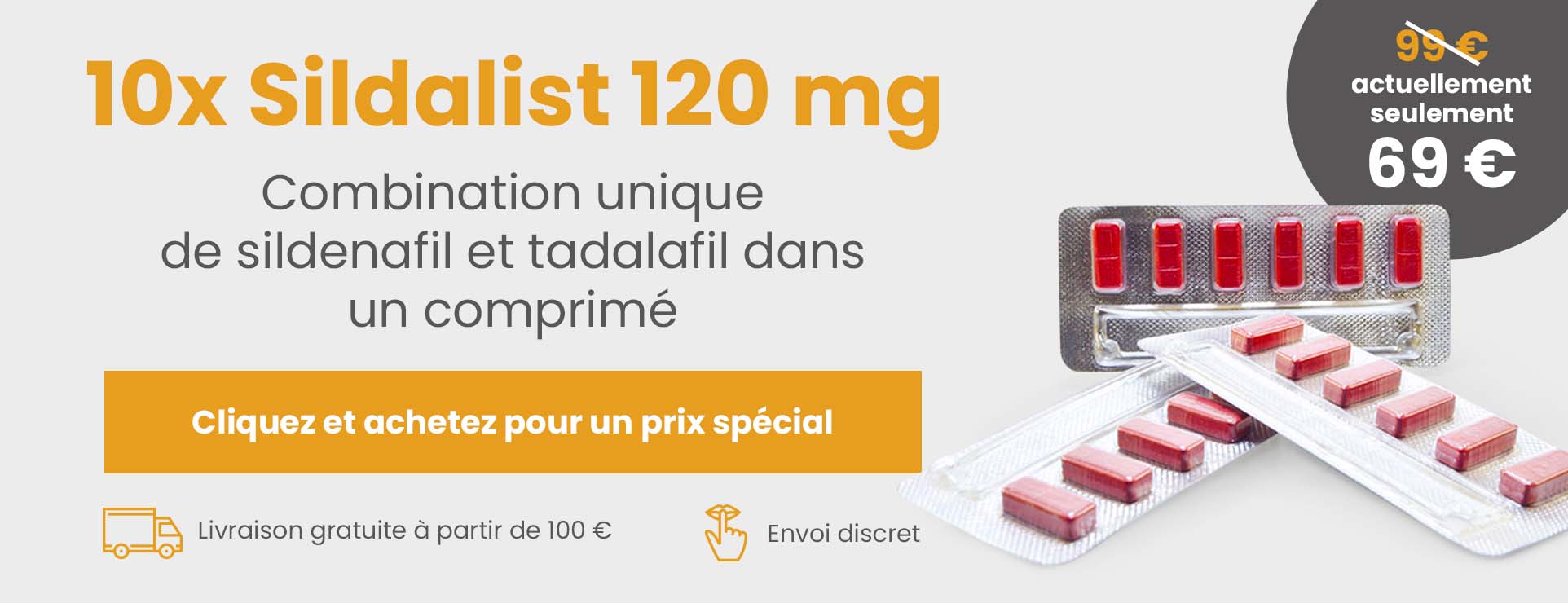 Sildalist 120 mg – sildenafil + tadalafil