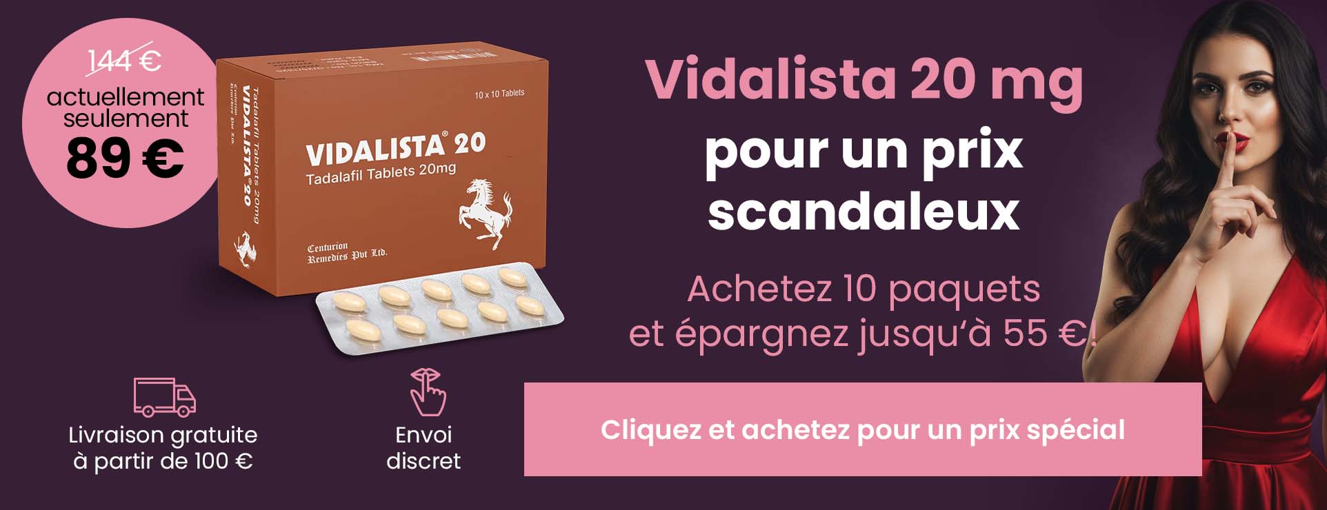 Vidalista 20 mg Tadalafil – offre spéciale