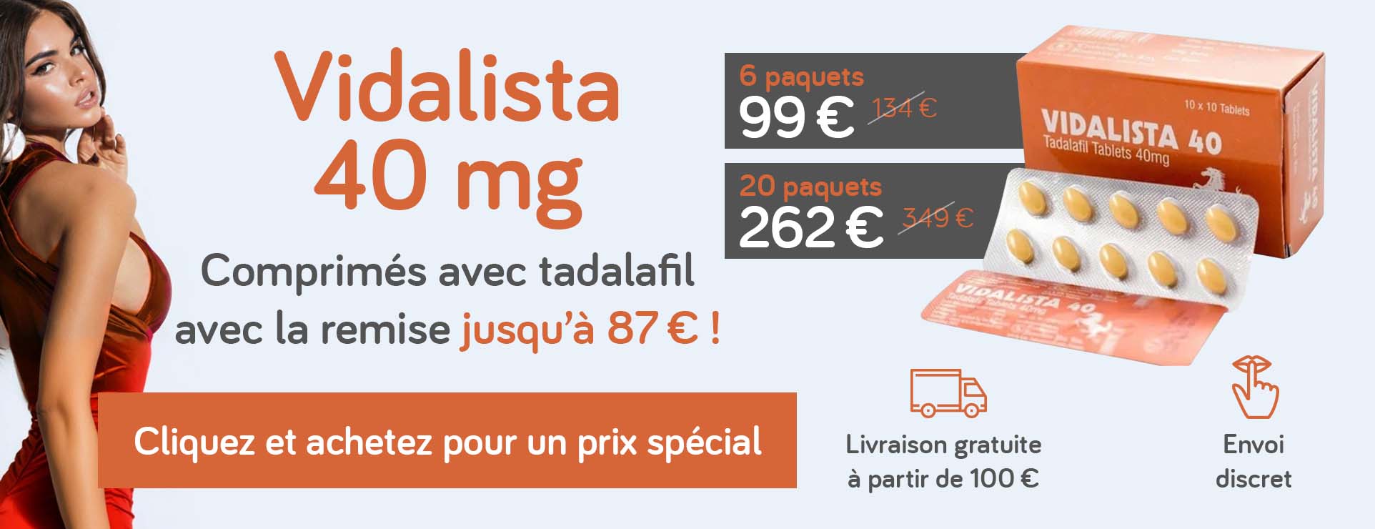 Vidalista 40 mg Tadalafil – offre spéciale